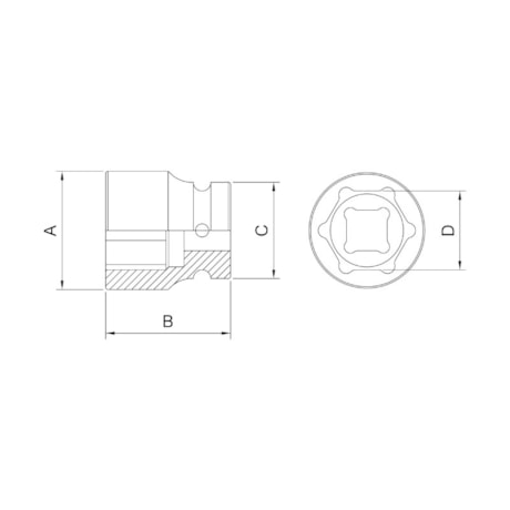 Soquete de Impacto 30 mm 3/4'' 44890/130 TRAMONTINA PRO-5805789b-c33f-48e4-86fd-7219b950a290