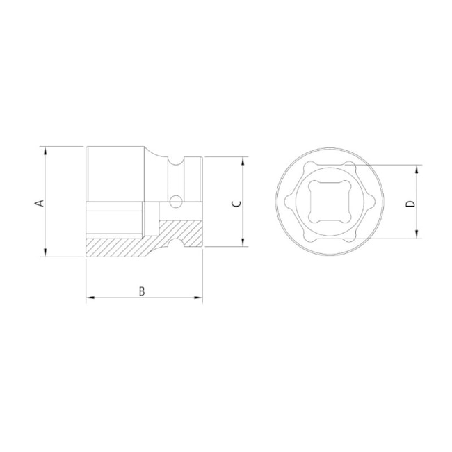 Soquete de Impacto 8mm 3/8'' 44897/108 TRAMONTINA PRO-beba7237-cfc3-4bce-8a96-7d20a3119bb3