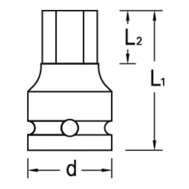 Soquete de Impacto Hexagonal 36mm 1'' INK21-36 GEDORE-88af0c35-146b-402c-b475-2ef4e70976e3