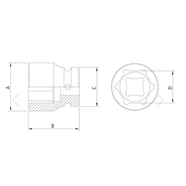 Soquete de Impacto Sextavado 10mm 3/8'' 44897/110 TRAMONTINA PRO-853757e3-7a3c-4d72-be14-e0b1323b2916