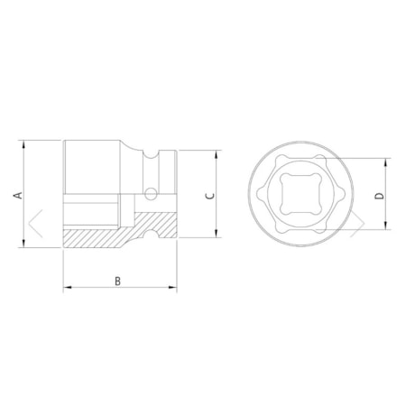 Soquete de Impacto Sextavado 10mm 3/8'' 44897/110 TRAMONTINA PRO-c8f48325-816c-4db6-b27d-231e6db8033e