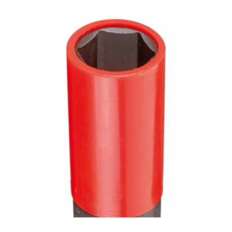 Soquete de Impacto Sextavado Longo 21mm 1/2'' Vermelho R63042116 GEDORE RED