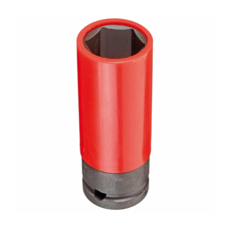 Soquete de Impacto Sextavado Longo 21mm 1/2'' Vermelho R63042116 GEDORE RED