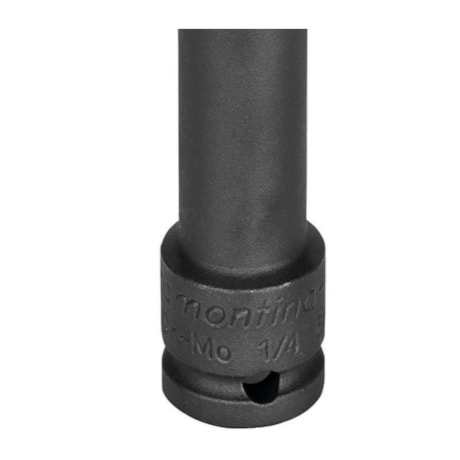Soquete de Impacto Sextavado Longo de 5mm Encaixe 1/4