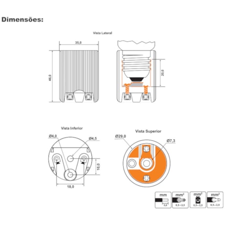 Soquete E27 4A 250V em Porcelana MT2303 DECORLUX-20f820cd-b97a-4c64-be75-c68ef9842ea3