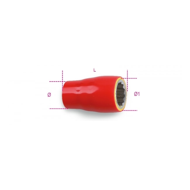 Soquete Estriado 12mm Encx 3/8