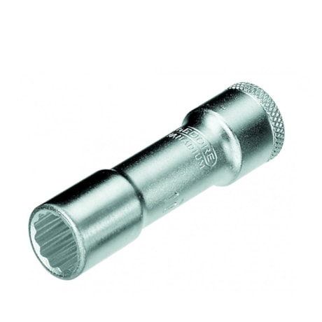 Soquete Estriado 12mm Longo Encaixe 3/8