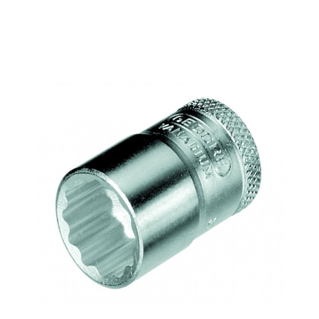 Soquete Estriado 18mm Encaixe 3/8