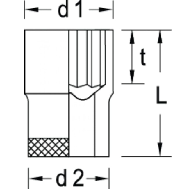 Soquete Estriado 3/8'' 7mm 014032 GEDORE-3d142845-5d66-4f3a-858f-138c888d7ee1