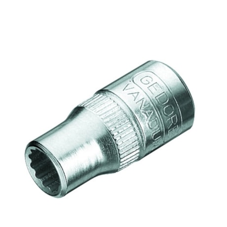 Soquete Estriado 7mm Encaixe 1/4