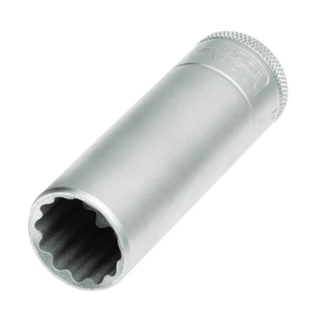 Soquete Estriado Longo 27 mm com Encaixe de 1/2
