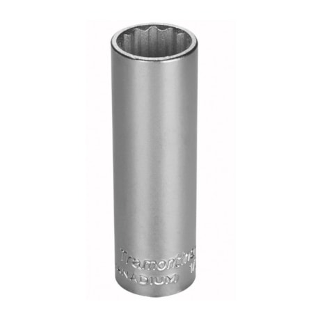 Soquete Estriado Longo de 17mm com Encaixe 1/2