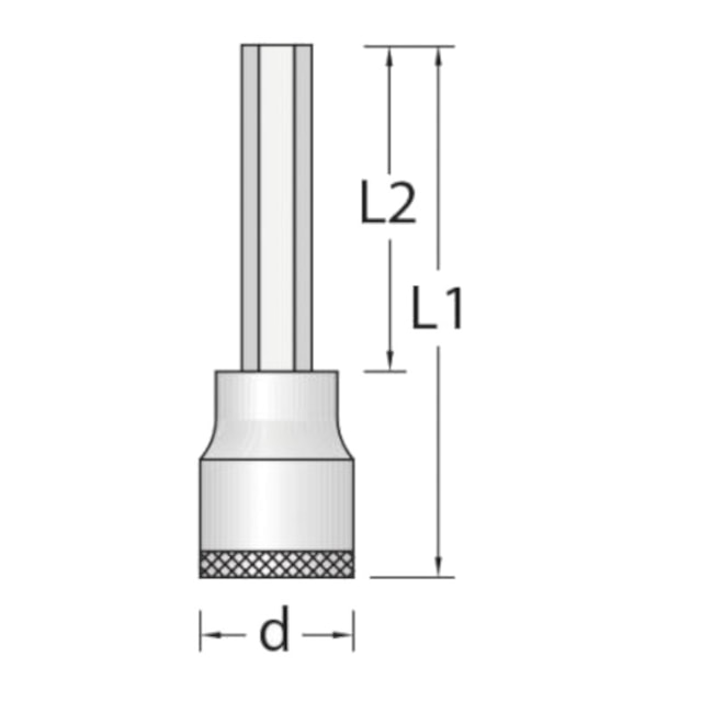 Soquete Hexagonal Longo 19mm com Encaixe 3/4