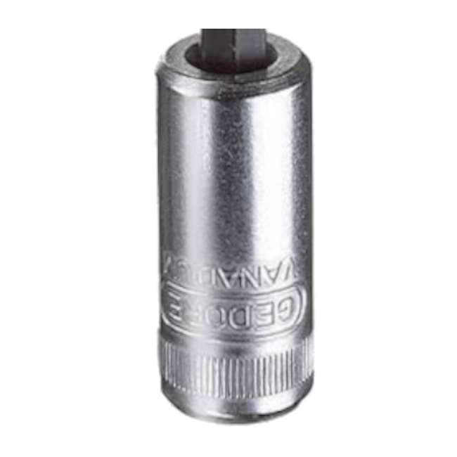 Soquete Hexagonal Longo 3mm com Encaixe 1/4