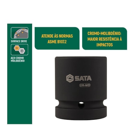 Soquete Impacto Sextavado 48mm Encaixe 1