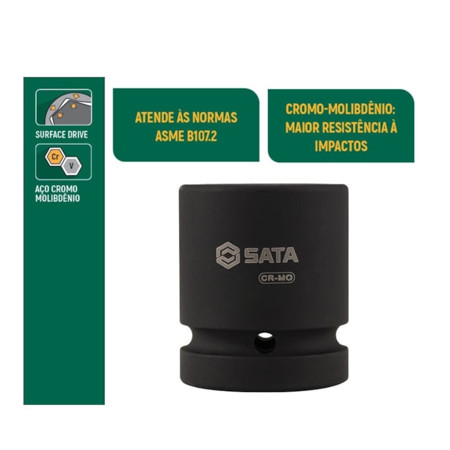 Soquete Impacto Sextavado 48mm Encaixe 1