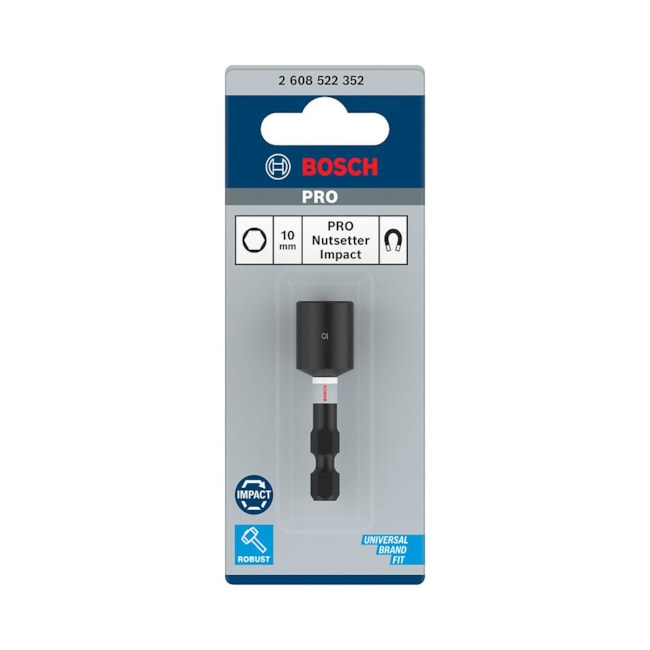 Soquete PRO Impact Canhão Magnético Control 10mm x 50mm Encaixe 1/4