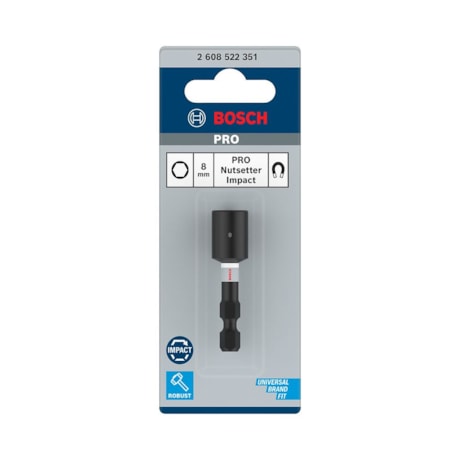 Soquete PRO Impact Canhão Magnético Control 8mm x 50mm Encaixe 1/4