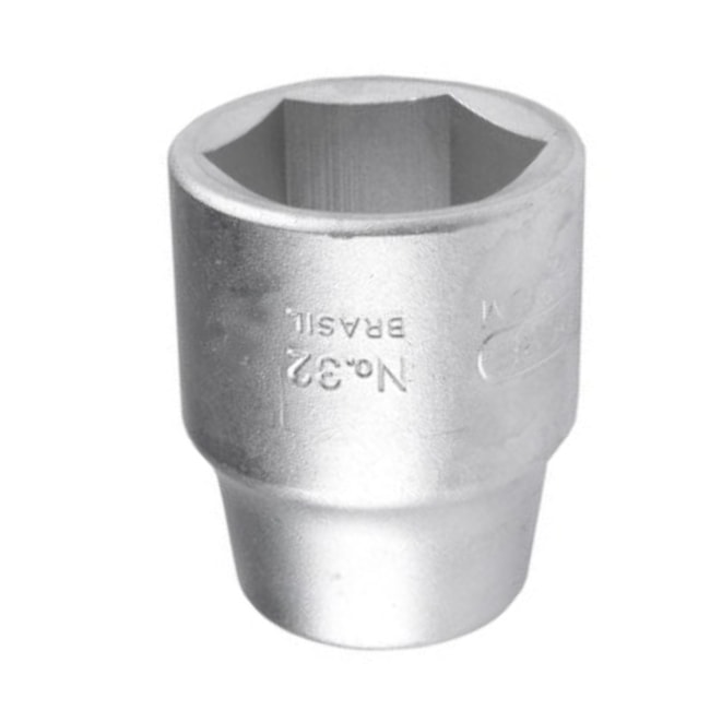 Soquete Sextavado 34 mm Encaixe 3/4