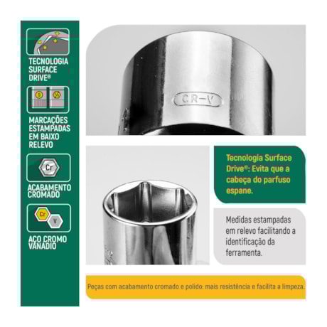 Soquete Sextavado 5/8'' Encx 1/2'' ST13106SC SATA-0ea8cca3-b9d0-42c2-82c6-a0002558c73e