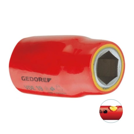 Soquete Sextavado de 30mm Isolado 1000V Encx 1/2