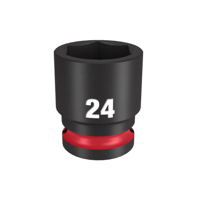 Soquete Sextavado de Impacto 24mm Encaixe 1/2