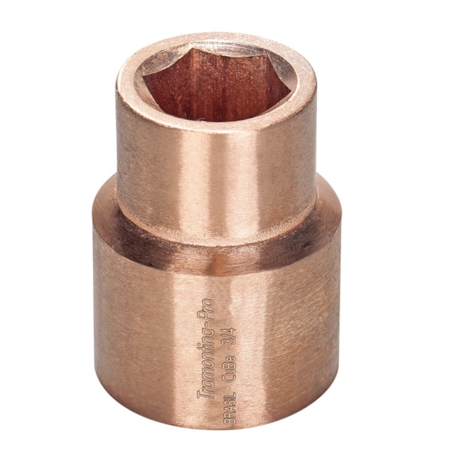 Soquete Sextavado em Cobre-Berílio 26 mm Antifaiscante Encaixe 3/4
