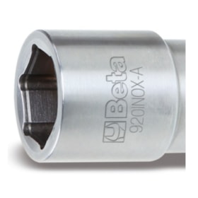 Soquete Sextavado em Inox 18mm Encaixe 1/2