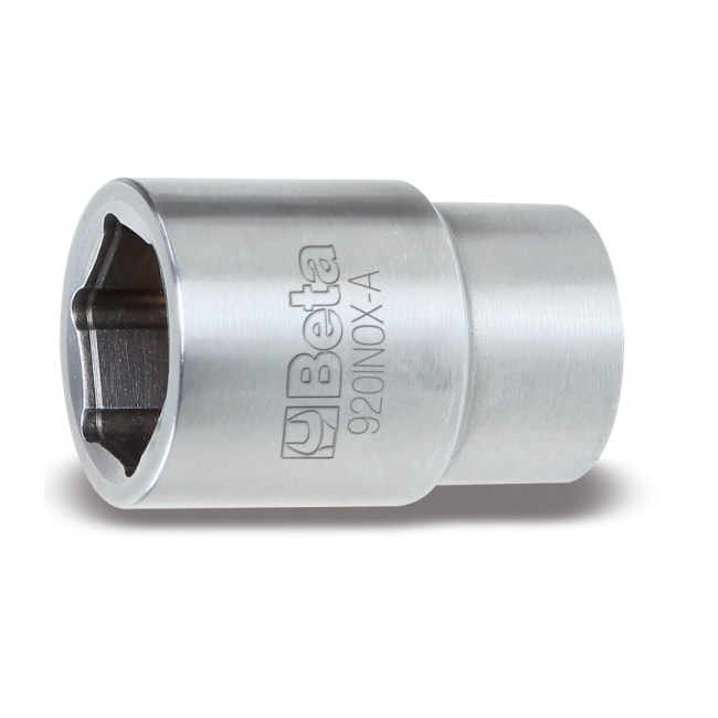 Soquete Sextavado em Inox 22mm Encaixe 1/2