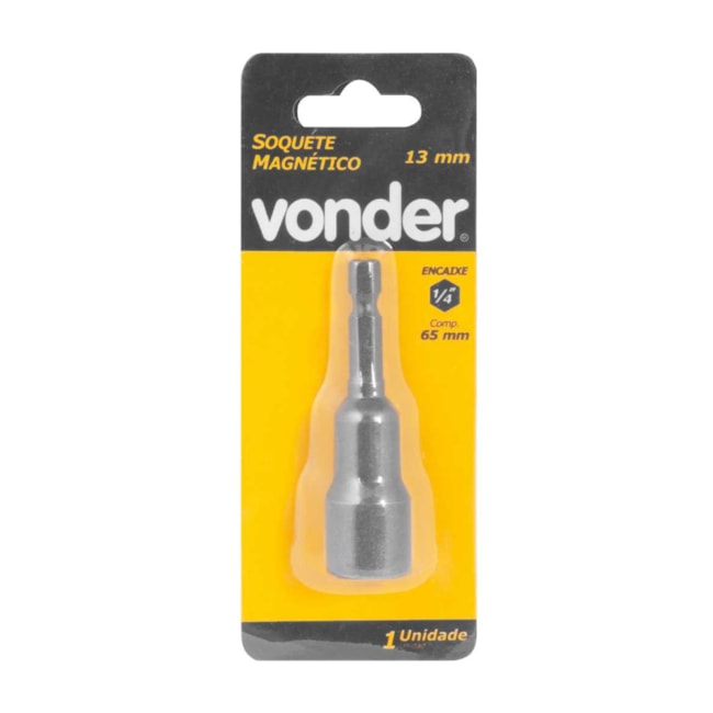 Soquete Sextavado Magnético 13mm Encx 1/4