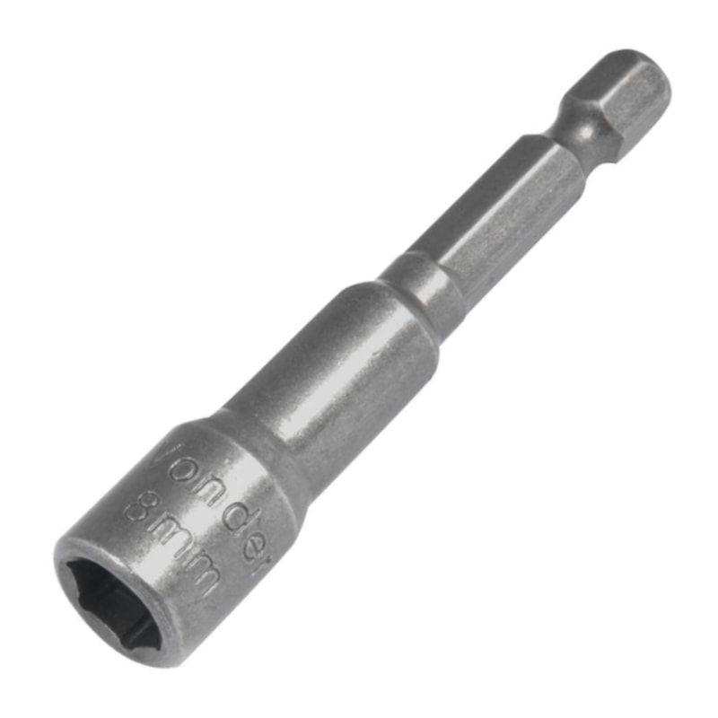 Soquete Sextavado Magnético 8mm x 65mm Encx 1/4