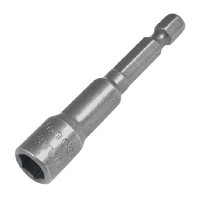 Soquete Sextavado Magnético 8mm x 65mm Encx 1/4