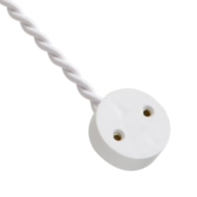 Soquete Tomadinha Nylon com Rabicho para Tuboled T8 e T10 Branco 160 LUMIBRAS