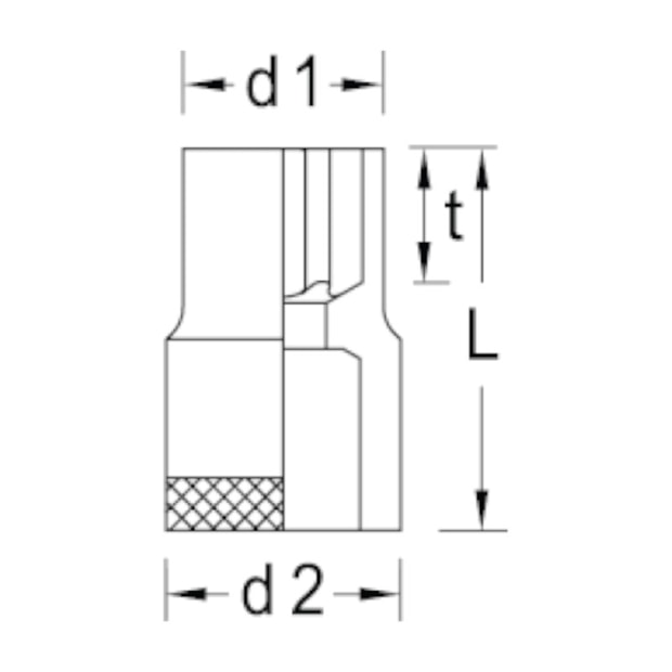 Soquete Torx E10 3/8