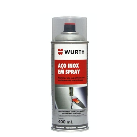 Spray de Aço Inox 400ml 0893114116 WURTH