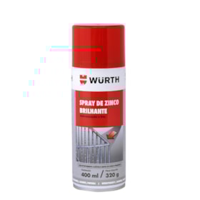 Spray de Zinco Brilhante Cinza 400ml 0893113013 WURTH