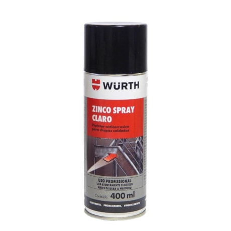 Spray de Zinco Claro 400ml 0893114112 WURTH
