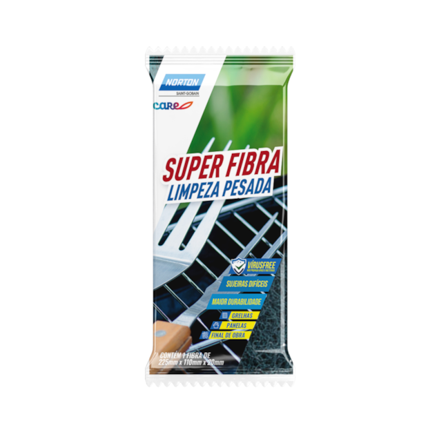 Super Fibra para Limpeza Pesada 100X225mm Preto 78072744177 NORTON-8698d223-dfad-47a4-8640-94e581e69e73