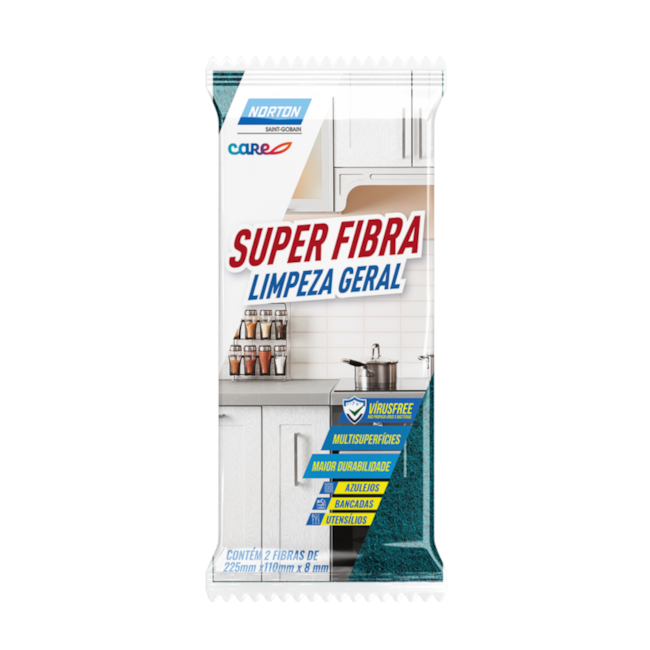 Super Fibra para Uso Geral 110x225mm Verde 78072744176 NORTON-167f88b3-06aa-40ba-bfa5-539fae7a1304