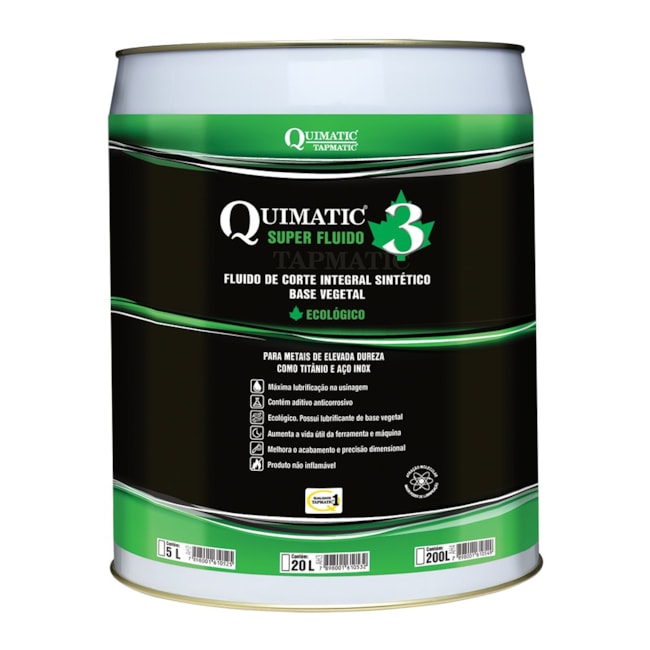 Super Fluido de Corte Sintético Ecológico 20 Litros NR 3-BIO TAPMATIC-143f1539-eadf-42cb-ac90-7789ab9cec31