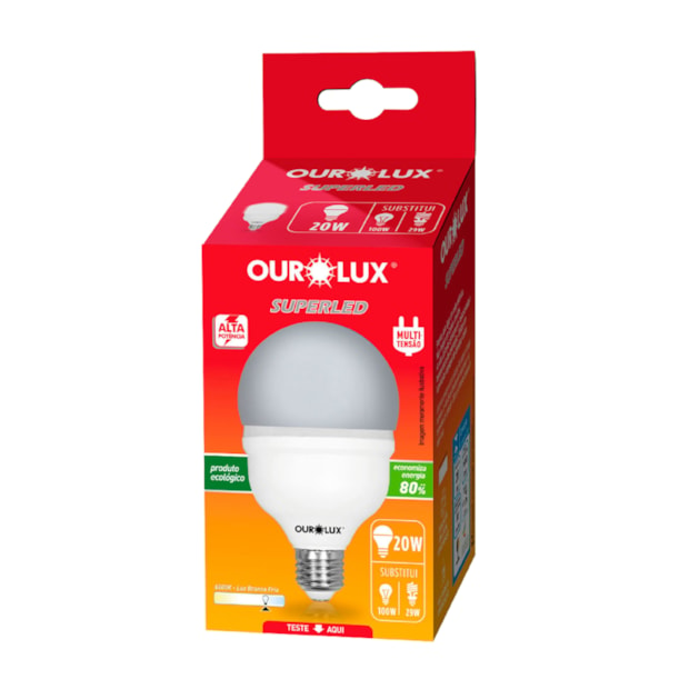 Superled Alta Potência Bulbo T 20W 6500K E27 Bivolt OUROLUX-8a7c1e00-b9af-4b67-bee3-568ee0510bfb