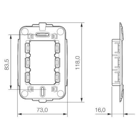 Suporte Branco 4x2 3 Módulos 6121 22 PIAL-dad7d32d-b548-4d17-905f-4c988b863181