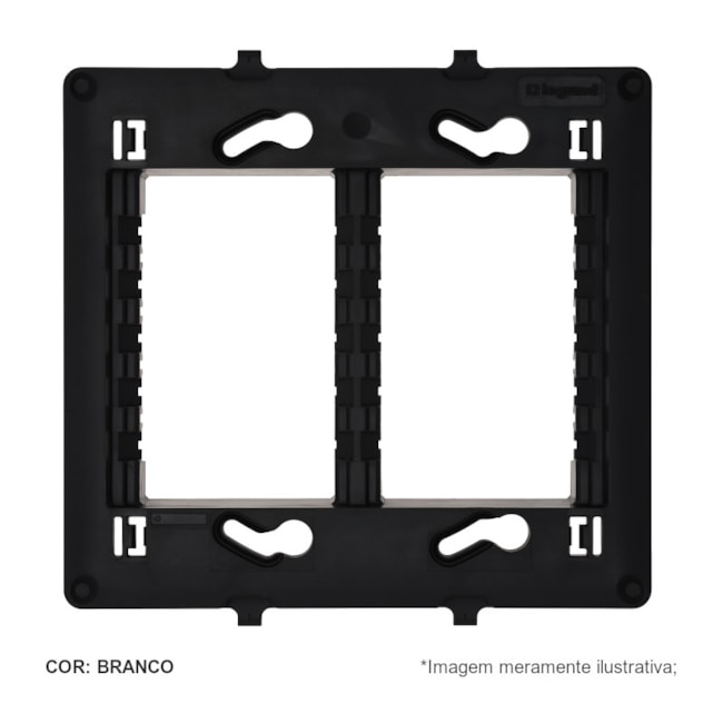 Suporte Branco 4x4 6 Módulos 612124 PIAL-402fd180-ea0f-4220-bc56-2925d3abe724
