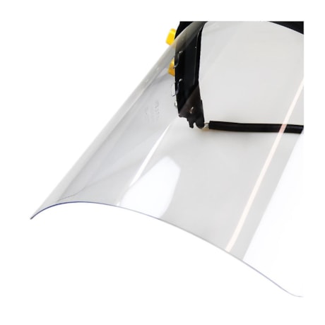 Suporte com Visor Incolor de Policarbonato para Capacete 010251810 CARBOGRAFITE 
