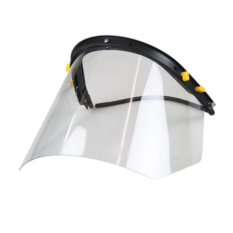 Suporte com Visor Incolor de Policarbonato para Capacete 010251810 CARBOGRAFITE 