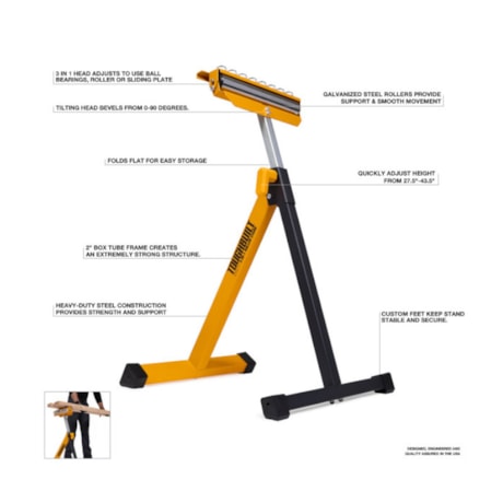 Suporte de Apoio com Rolete 3em 1 TB-S210 TOUGHBUILT-d334c912-8302-432f-bcf9-dfa849f08548