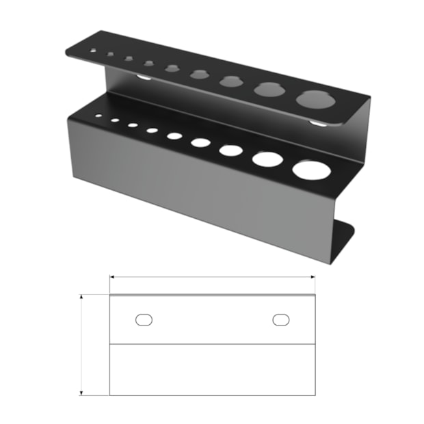 Suporte de Chaves Hexagonais Allen L 120x59x28MM para Painel Perfurado 44953/994 TRAMONTINA PRO-d77c364d-de67-40c5-beea-4fe03738ceea