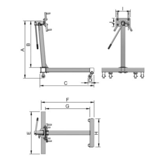 Suporte de Motor até 600Kg Móvel CM600 BOVENAU-34f1c401-ec48-4a81-a0ad-52fb5724fafa