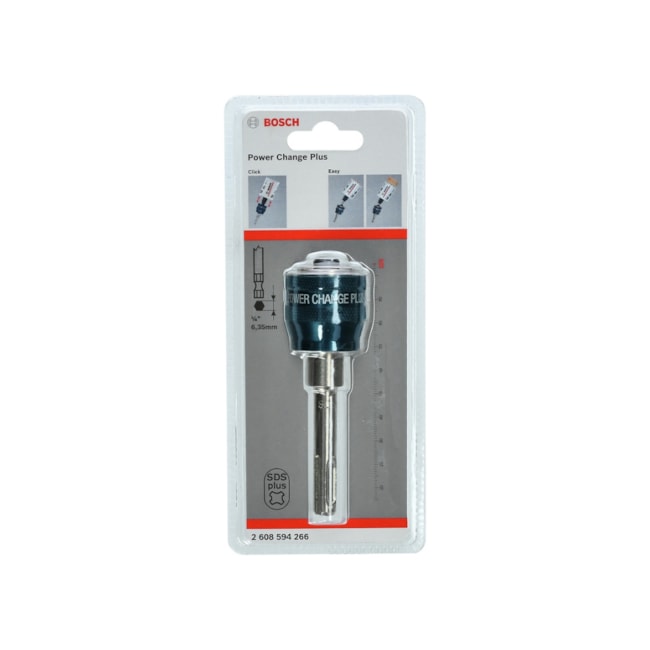 Suporte de Troca Rápida 6,35mm para Serra Copo PowerChange SDS Plus 2608594266 BOSCH-10f1733d-c476-4c5c-a51a-203949d9c81c