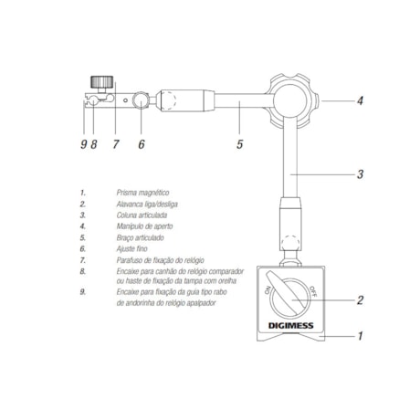 Suporte Magnético Hidráulico 435mm 270.241 DIGIMESS-5fa542e7-7fd4-400a-be30-89eaed1b02cc